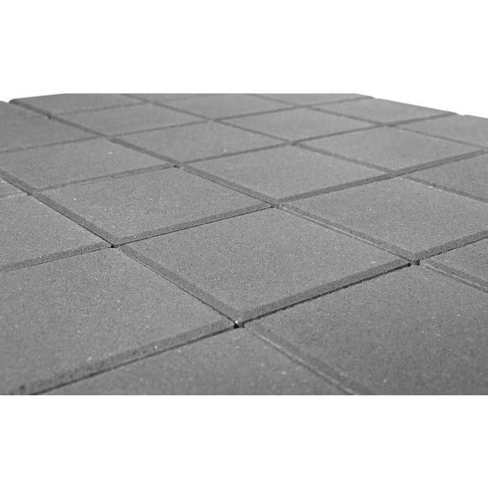 Плитка тротуарная BRAER Лувр серый, 200x200x60 мм